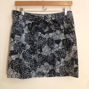 Crazy Shirts Skirt Women’s Size 4 Tropical Blue Hawaiian Leaf Print Skirt